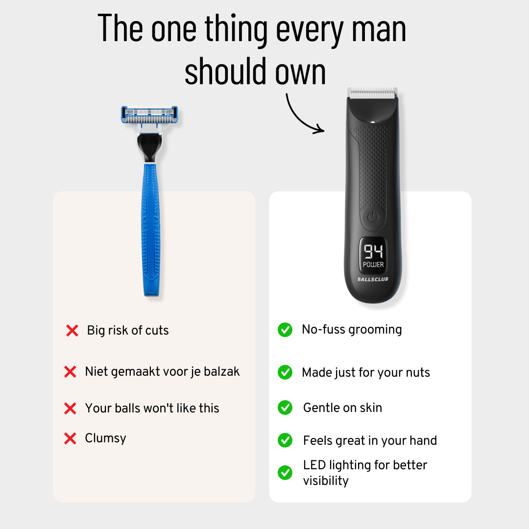 how to shave your balls
